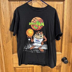 Vintage Space Jam Tasmanian Devil T-Shirt. Size XL